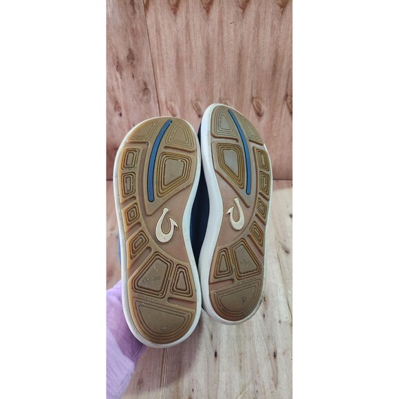 OluKai Moku Pae Mens Sz 11.5 Boat Shoes Trench Blue Off White main image 5